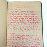 Old Ledger Turned 1971 Diary of High School Junior-Senior (Written in Pink Marker!)