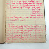 Old Ledger Turned 1971 Diary of High School Junior-Senior (Written in Pink Marker!)