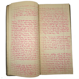 Old Ledger Turned 1971 Diary of High School Junior-Senior (Written in Pink Marker!)
