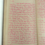 Old Ledger Turned 1971 Diary of High School Junior-Senior (Written in Pink Marker!)