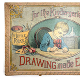 For the Kindergarten, Drawing Made Easy, Complete c. 1890 Drawing Stencil Set with Many Drawings