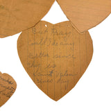 Set of Six Homemade Crayon Decorated Valentines