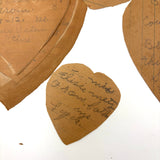 Set of Six Homemade Crayon Decorated Valentines