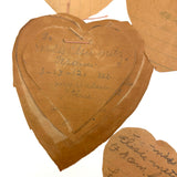 Set of Six Homemade Crayon Decorated Valentines