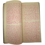 Old Ledger Turned 1971 Diary of High School Junior-Senior (Written in Pink Marker!)