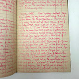 Old Ledger Turned 1971 Diary of High School Junior-Senior (Written in Pink Marker!)