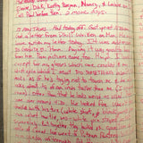 Old Ledger Turned 1971 Diary of High School Junior-Senior (Written in Pink Marker!)