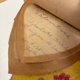 Set of Six Homemade Crayon Decorated Valentines