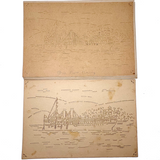 For the Kindergarten, Drawing Made Easy, Complete c. 1890 Drawing Stencil Set with Many Drawings