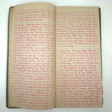 Old Ledger Turned 1971 Diary of High School Junior-Senior (Written in Pink Marker!)