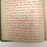 Old Ledger Turned 1971 Diary of High School Junior-Senior (Written in Pink Marker!)