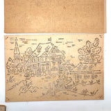 For the Kindergarten, Drawing Made Easy, Complete c. 1890 Drawing Stencil Set with Many Drawings
