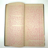 Old Ledger Turned 1971 Diary of High School Junior-Senior (Written in Pink Marker!)