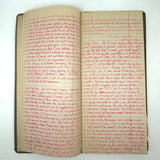 Old Ledger Turned 1971 Diary of High School Junior-Senior (Written in Pink Marker!)