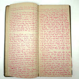 Old Ledger Turned 1971 Diary of High School Junior-Senior (Written in Pink Marker!)