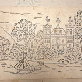 For the Kindergarten, Drawing Made Easy, Complete c. 1890 Drawing Stencil Set with Many Drawings