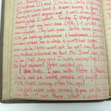 Old Ledger Turned 1971 Diary of High School Junior-Senior (Written in Pink Marker!)