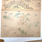For the Kindergarten, Drawing Made Easy, Complete c. 1890 Drawing Stencil Set with Many Drawings