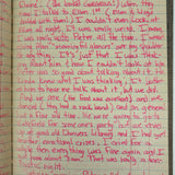 Old Ledger Turned 1971 Diary of High School Junior-Senior (Written in Pink Marker!)