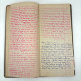 Old Ledger Turned 1971 Diary of High School Junior-Senior (Written in Pink Marker!)