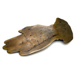 Solid Bronze Hand with Ring and Cuff, Lovely Large Victorian Paperweight