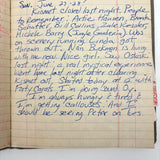 Old Ledger Turned 1971 Diary of High School Junior-Senior (Written in Pink Marker!)