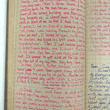 Old Ledger Turned 1971 Diary of High School Junior-Senior (Written in Pink Marker!)