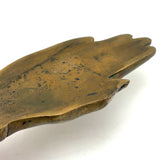 Solid Bronze Hand with Ring and Cuff, Lovely Large Victorian Paperweight
