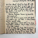 Old Ledger Turned 1971 Diary of High School Junior-Senior (Written in Pink Marker!)