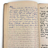 Old Ledger Turned 1971 Diary of High School Junior-Senior (Written in Pink Marker!)