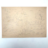 For the Kindergarten, Drawing Made Easy, Complete c. 1890 Drawing Stencil Set with Many Drawings