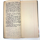 Old Ledger Turned 1971 Diary of High School Junior-Senior (Written in Pink Marker!)