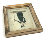 1821 Derby Archery Society Archeress Watercolor Miniature in Period Frame