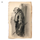 8 More Mid-Century Sketches, Artist Unknown, SOLD INDIVIDUALLY