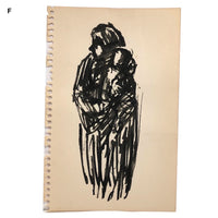 8 More Mid-Century Sketches, Artist Unknown, SOLD INDIVIDUALLY