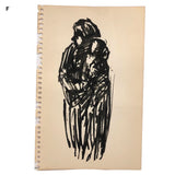 8 More Mid-Century Sketches, Artist Unknown, SOLD INDIVIDUALLY