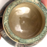 Salt Cellars, Pepper Shaker, Mustard Pot: James Macintyre Pottery "Agateware" Marbled Slipware Set, Staffordshire, c. 1860s