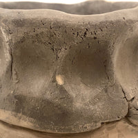 OLD Pueblo Black Pottery Vessel with Unusual Pinched Neck