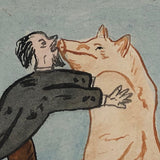 Birds of A Feather! J. Southcombe 1908 British Watercolor Postcard