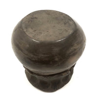 OLD Pueblo Black Pottery Vessel with Unusual Pinched Neck
