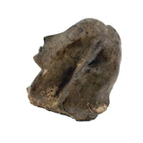 Stylized Modernist Slip Glazed Clay Head of a Woman with Craquelure
