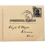 Ladies in Hats and Men with Large Ears, Fun Pen and Ink 1909 Hand-drawn Postcard