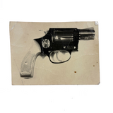 WAH's Revolver, Beaten Up, Iconic Feeling Old Photo Print on Card