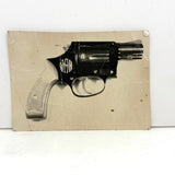 WAH's Revolver, Beaten Up, Iconic Feeling Old Photo Print on Card