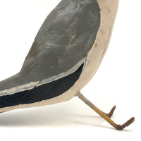 Very Expressive Folk Art Polychromed Carved Wood Seagull
