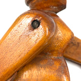 Very Limber Old Jig Woman with Wonderful Face and Sculptural Hair