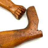 Very Limber Old Jig Woman with Wonderful Face and Sculptural Hair