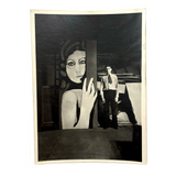 Double Portrait: Man with Short Tie and Larger than Life Painted Woman, 1933 Snapshot