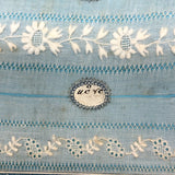 Endlessly Unfolding Red Leather Portfolio of 79 1850s-60s Hand-embroidered Lace Samples