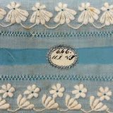 Endlessly Unfolding Red Leather Portfolio of 79 1850s-60s Hand-embroidered Lace Samples